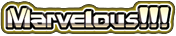 Stylized graphic of the word 'marvelous'